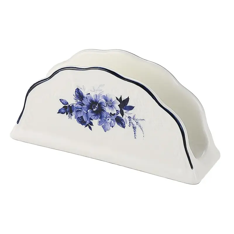 Салфетница P.L. Proff Cuisine Blue Flower 14*4,3 см h6,8 см