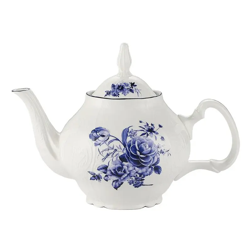 Чайник P.L. Proff Cuisine Blue Flower 1100 мл d 14,5 см h17,5 см