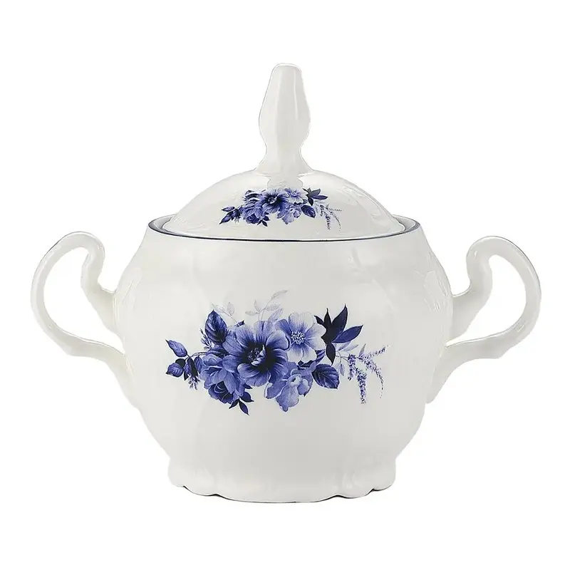Сахарница P.L. Proff Cuisine Blue Flower 290 мл d 9,3 см h12,5 см