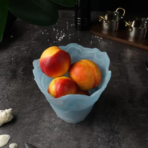 Салатник P.L. Proff Cuisine Blue Sunset конус матовое стекло 800 мл d 16 см h13 см