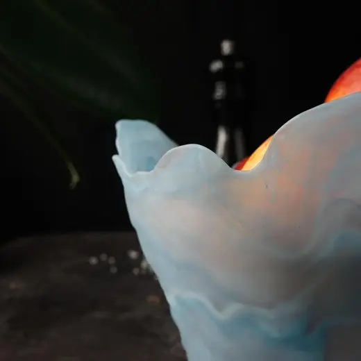 Салатник P.L. Proff Cuisine Blue Sunset конус матовое стекло 800 мл d 16 см h13 см