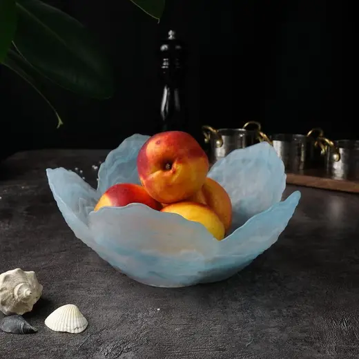 Салатник P.L. Proff Cuisine Blue Sunset звезда матовое стекло 700 мл d 22 см h10 см