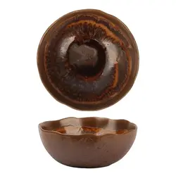 Салатник P.L. Proff Cuisine Dark Brown Lava lines Frutti di Mare 1125 мл d 18,5/9,4 см h7,7 см