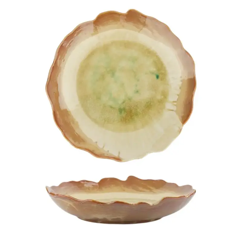 Салатник P.L. Proff Cuisine Light Brown Crush Spots Frutti di Mare 1275 мл d 29,1 см h5,6 см