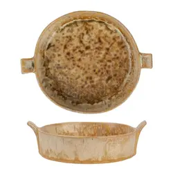 Блюдо для подачи с ручками P.L. Proff Cuisine Light Brown Frutti di Mare 15,4*14,5 см h4 см 450 мл 