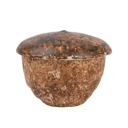 Емкость для подачи P.L. Proff Cuisine Dark Brown Mushroom Frutti di Mare 260 мл с крышкой d 9,5/4,5 см h8,5 см