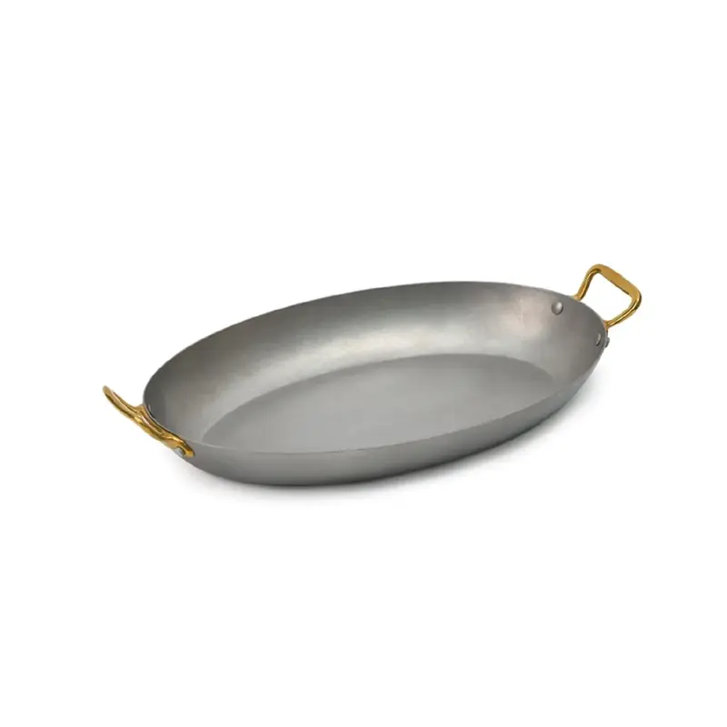 Gibco Сковорода овальная 35х23 см "Эллис", матовая нержавеющая сталь