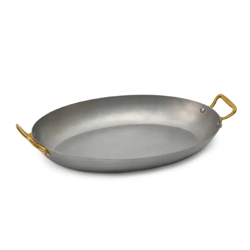 Gibco Сковорода овальная 40х26 см "Эллис", матовая нержавеющая сталь