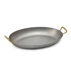 Gibco Сковорода овальная 40х26 см "Эллис", матовая нержавеющая сталь
