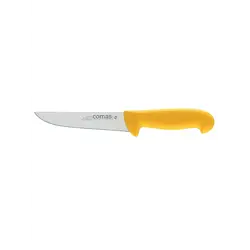 Нож разделочный, COMAS, Carbon, 16 см, нерж. сталь / полипропилен, цвет ручки желтый, L28.5 см