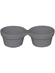 Емкость для подачи двойная, RAK Porcelain, Chefs Fusion, 13 см, Серый