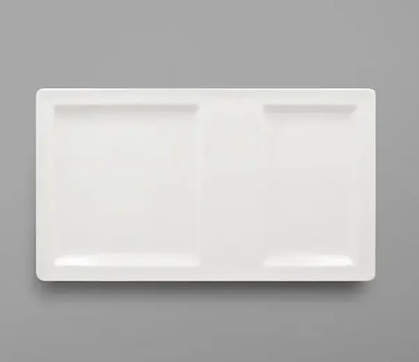 Тарелка прямоугольная 2-секционная RAK Porcelain Classic Gourmet 37*21 см