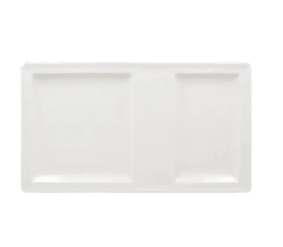 Тарелка прямоугольная 2-секционная RAK Porcelain Classic Gourmet 37*21 см