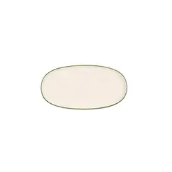 Блюдо овальное с кантом, Pioli, Colour Green, 21 см