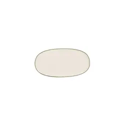 Блюдо овальное с кантом, Pioli, Colour Green, 34 см