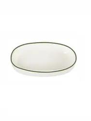 Соусник овальный с кантом, Pioli, Colour Green, 10 см