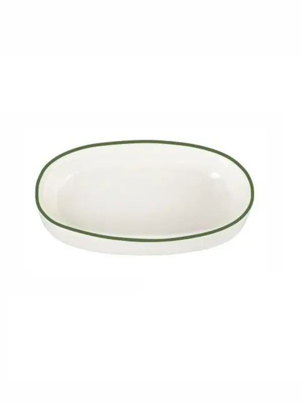 Соусник овальный с кантом, Pioli, Colour Green, 10 см