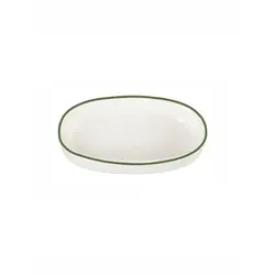 Соусник овальный с кантом, Pioli, Colour Green, 10 см