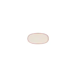 Блюдо овальное с кантом, Pioli, Colour Red, 21 см