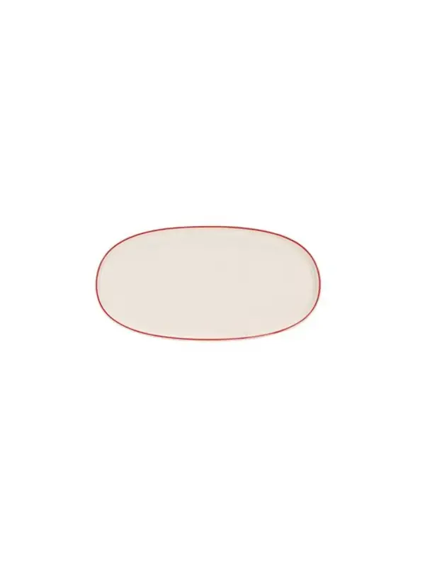 Блюдо овальное с кантом, Pioli, Colour Red, 30 см