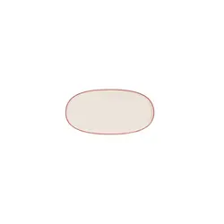 Блюдо овальное с кантом, Pioli, Colour Red, 30 см