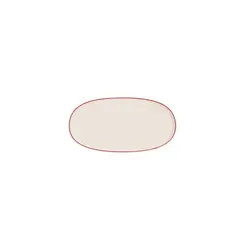 Блюдо овальное с кантом, Pioli, Colour Red, 34 см