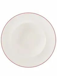 Тарелка глубокая для пасты с кантом, Pioli, Colour Red, 26 см