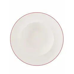 Тарелка глубокая для пасты с кантом, Pioli, Colour Red, 26 см