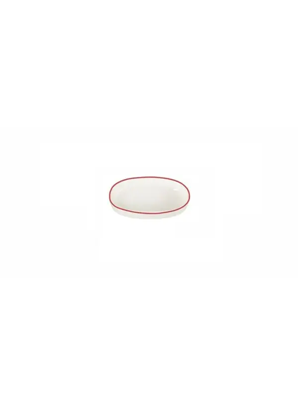 Соусник овальный с кантом, Pioli, Colour Red, 10 см