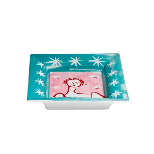 Блюдо прямоугольное, Bitossi, Con Amore, Donna 20,5x17 см