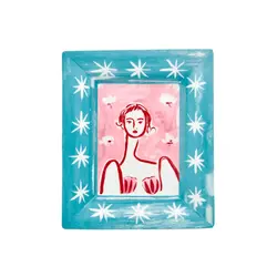 Блюдо прямоугольное, Bitossi, Con Amore, Donna 20,5x17 см