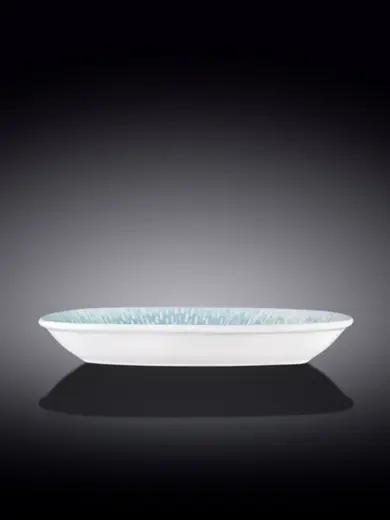 Блюдо овальное углубленное, Wilmax, Coral Blue, 25х15 см
