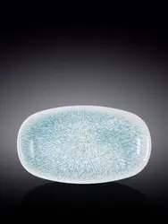 Блюдо овальное углубленное, Wilmax, Coral Blue, 25х15 см