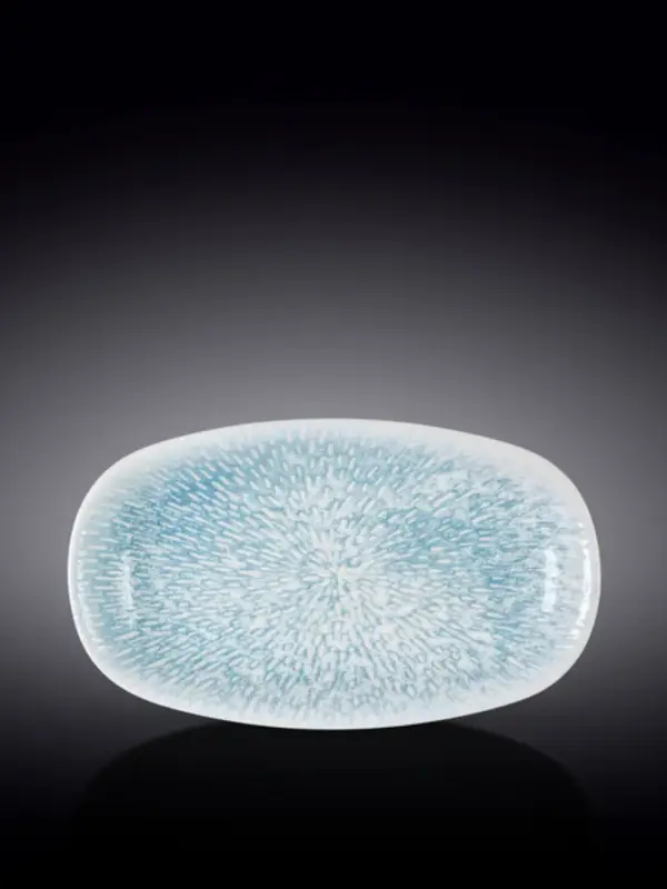 Блюдо овальное углубленное, Wilmax, Coral Blue, 25х15 см