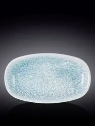Блюдо овальное углубленное, Wilmax, Coral Blue, 30.5х18 см