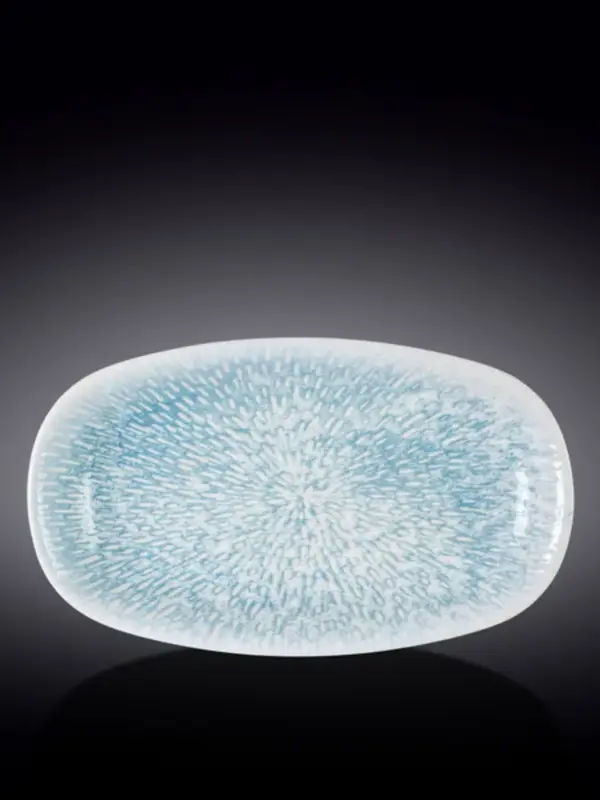 Блюдо овальное углубленное, Wilmax, Coral Blue, 30.5х18 см