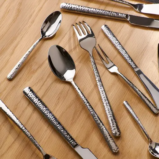 Десертная вилка, Lunova Cutlery,Crater, 18.9 см