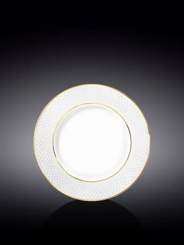 Тарелка десертная  с золотом, Wilmax, Diamond, 18 см