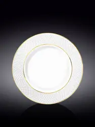 Тарелка десертная  с золотом, Wilmax, Diamond, 23 см
