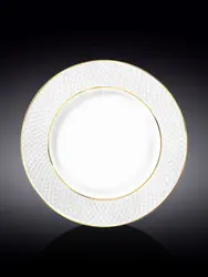 Тарелка десертная  с золотом, Wilmax, Diamond, 25.5 см