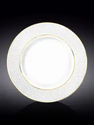 Тарелка десертная  с золотом, Wilmax, Diamond, 28 см