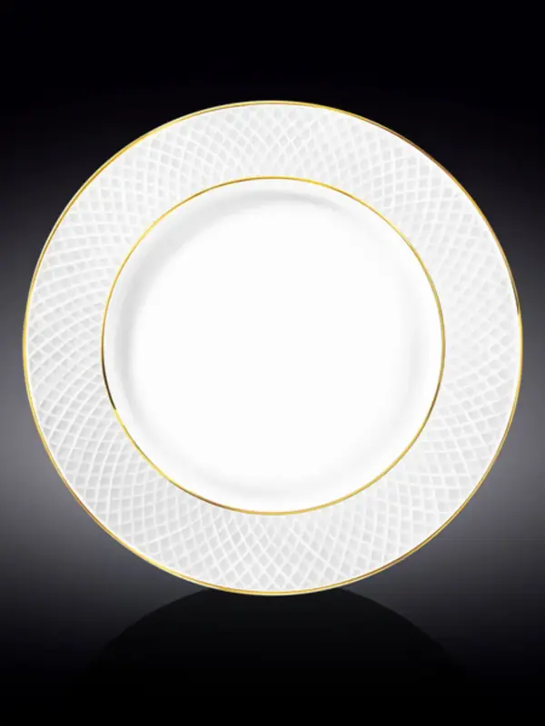Блюдо круглое с золотом, Wilmax, Diamond, 30.5 см