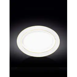 Блюдо овальное с золотом, Wilmax, Diamond, 35х25 см