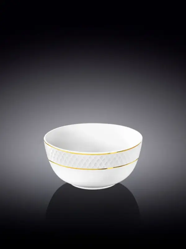 Салатник с золотом, Wilmax, Diamond, 10 см, 200 мл