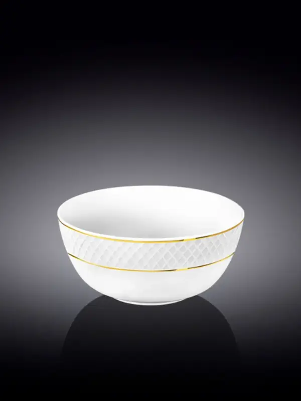 Салатник с золотом, Wilmax, Diamond, 12 см, 380 мл