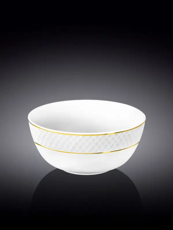 Салатник с золотом, Wilmax, Diamond, 14 см, 600 мл