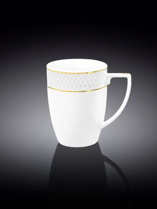 Кружка с золотом, Wilmax, Diamond, 450 мл