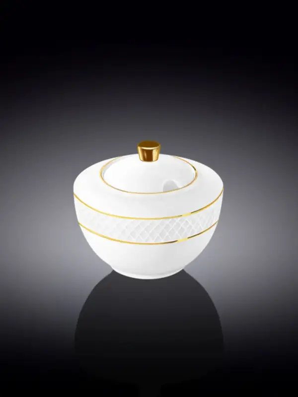 Сахарница с золотом, Wilmax, Diamond, 340 мл