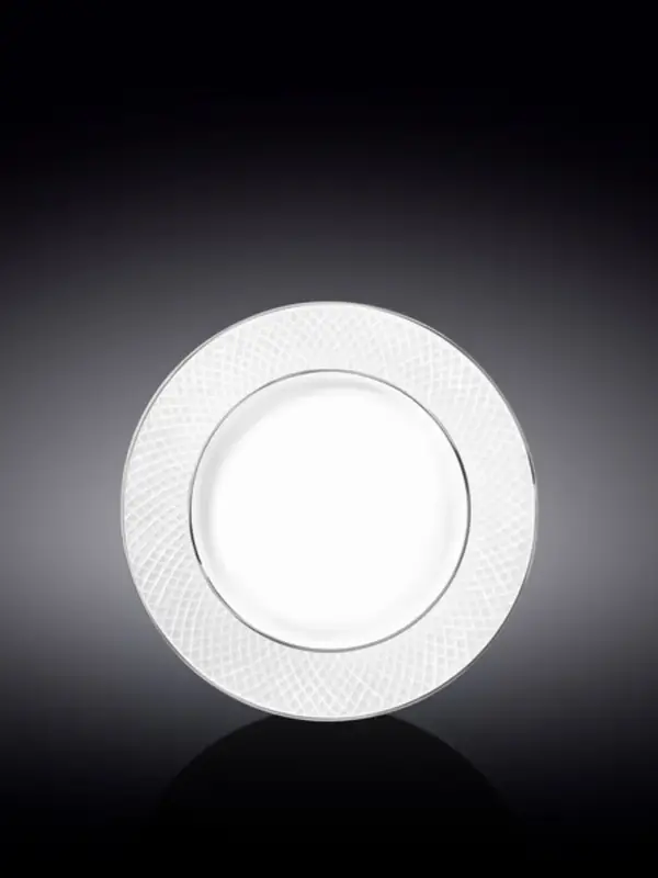 Тарелка десертная с платиной, Wilmax, Diamond, 18 см