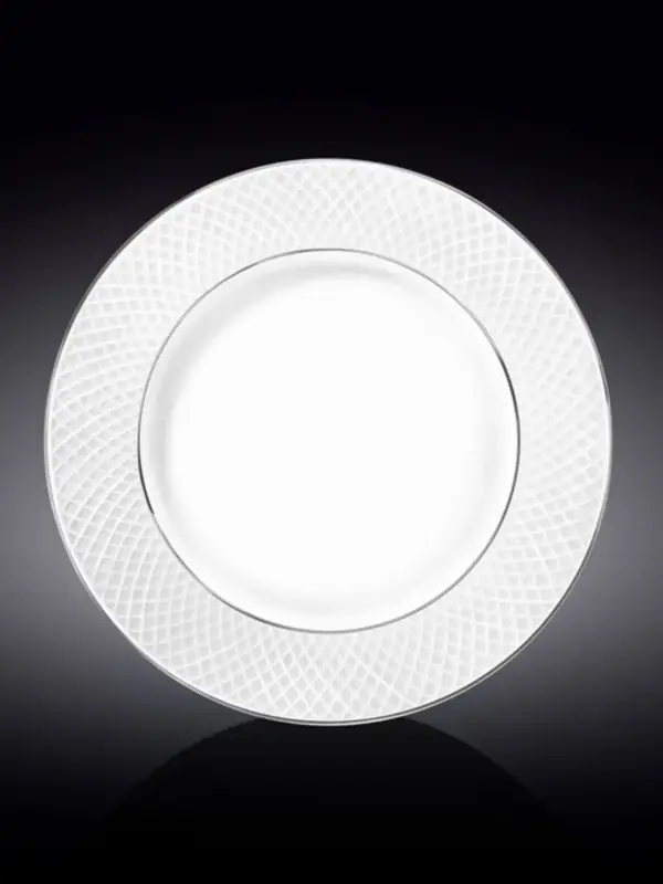 Тарелка обеденная с платиной, Wilmax, Diamond, 28 см